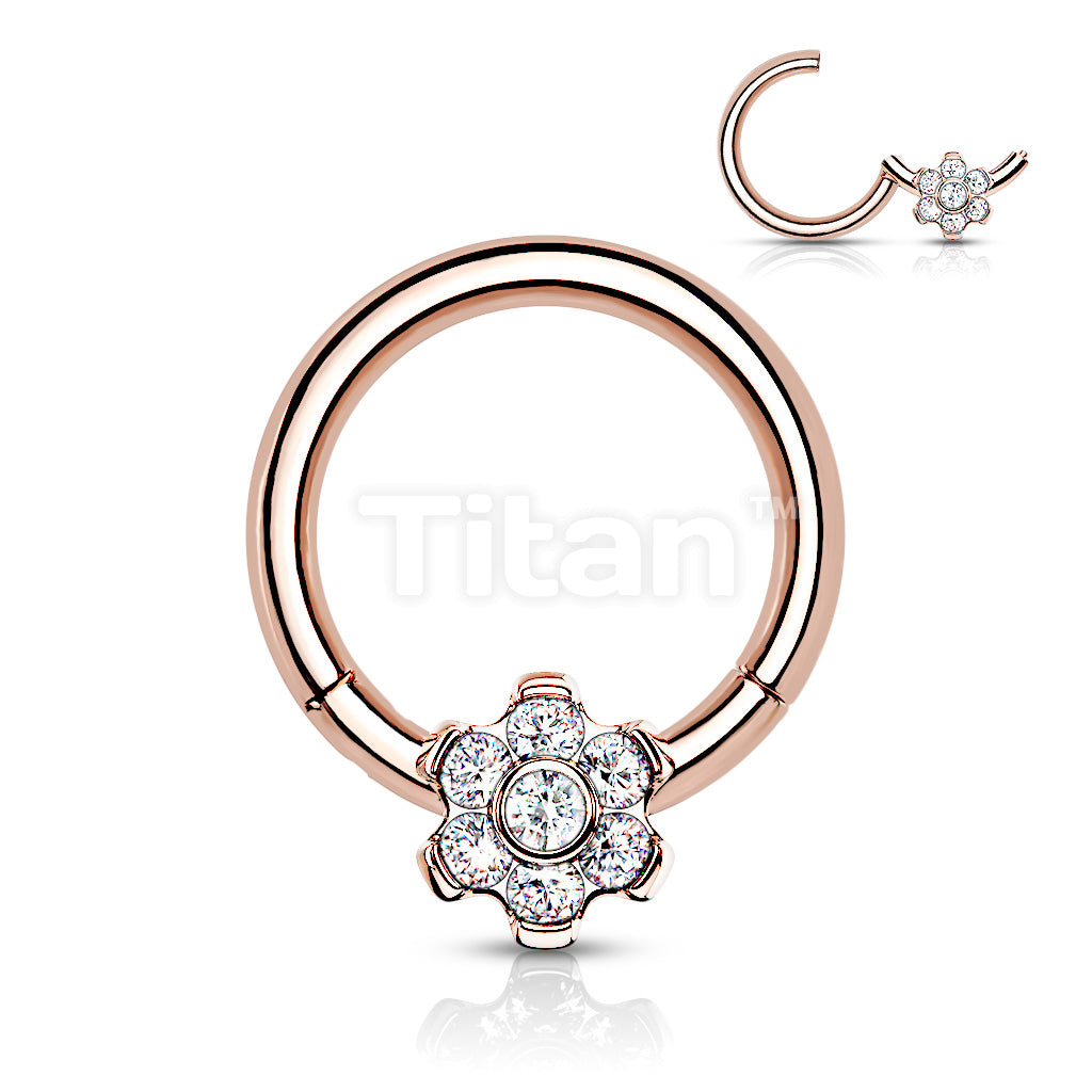 ASTM F136 Titanium Implant Grade Titanium Hinged Segment Flower Hoop... - Image 5