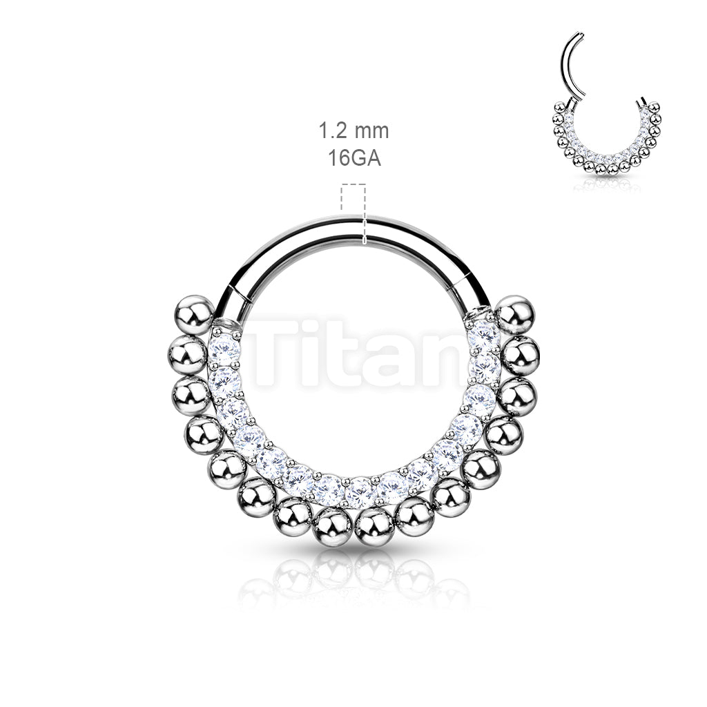 ASTM F136 Titanium Implant Grade Titanium Hinged Segment Hoop Ring... - Image 3