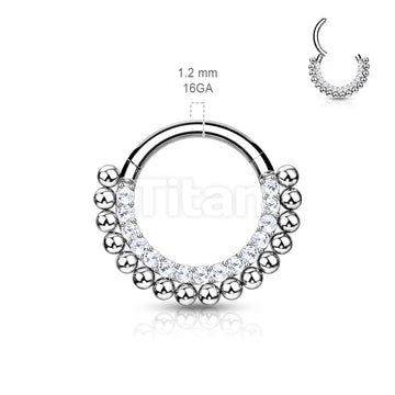ASTM F136 Titanium Implant Grade Titanium Hinged Segment Hoop Ring... - Image 3