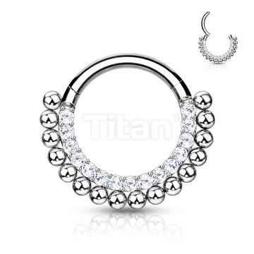 ASTM F136 Titanium Implant Grade Titanium Hinged Segment Hoop Ring... - Image 2