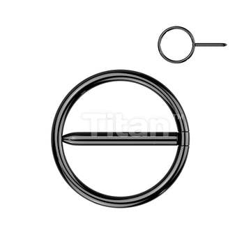Implant Grade Titanium Nipple Hoop Swinging Clicker - Image 3