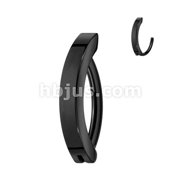 Implant Grade Titanium Hinged Hoop Belly Button Ring - Image 3
