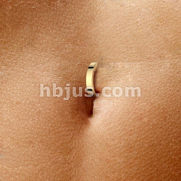 Implant Grade Titanium Hinged Hoop Belly Button Ring - Image 7