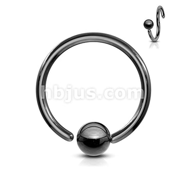 One Side Fixed Ball Ring IP Over 316L Surgical Steel For Ear Cartilag,... - Image 6