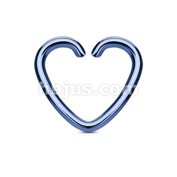 Heart Cut Ring IP Plated Over 316L Surgical Steel for... - Image 3