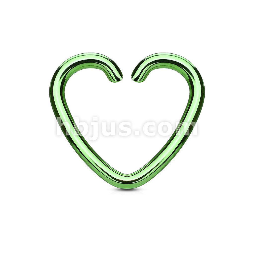 Heart Cut Ring IP Plated Over 316L Surgical Steel for... - Image 4