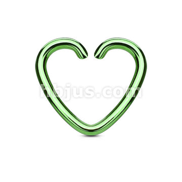 Heart Cut Ring IP Plated Over 316L Surgical Steel for... - Image 4