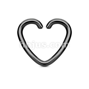 Heart Cut Ring IP Plated Over 316L Surgical Steel for... - Image 6