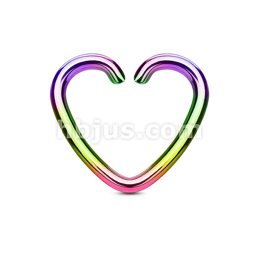 Heart Cut Ring IP Plated Over 316L Surgical Steel for... - Image 8