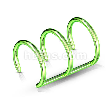 Triple Closure Ring Titanium IP Over 316L Surgical Steel Fake... - Image 4