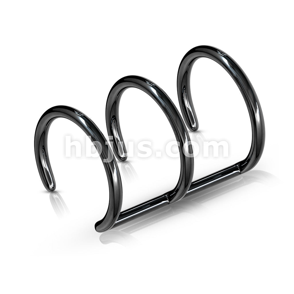 Triple Closure Ring Titanium IP Over 316L Surgical Steel Fake... - Image 6