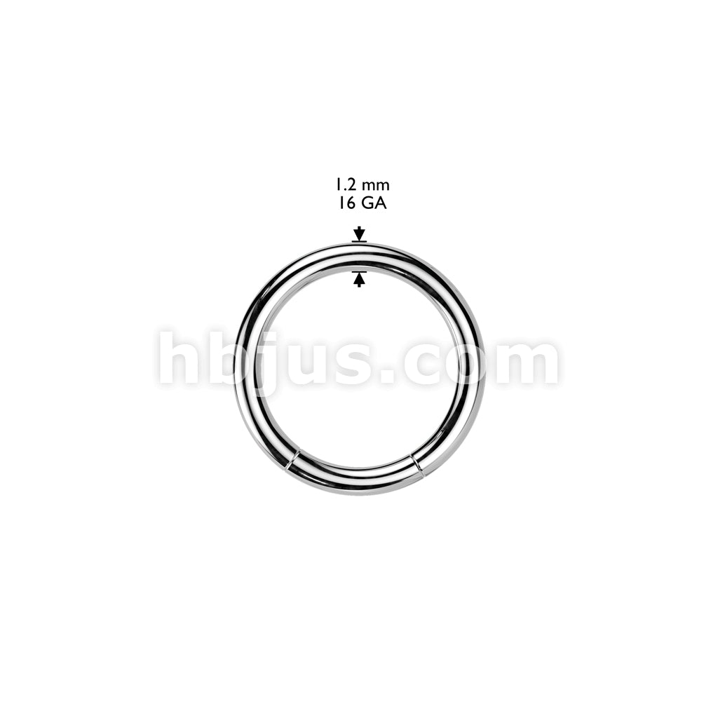 16G 316L S. Steel Segment Rings 80pc Pack (20pcs x 4 lengths, 5/16"~1/2")  - Image 3