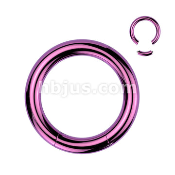 316L Surgical Steel Seamless Segment RingsTitanium Ion Plated Over 316L... - Image 2