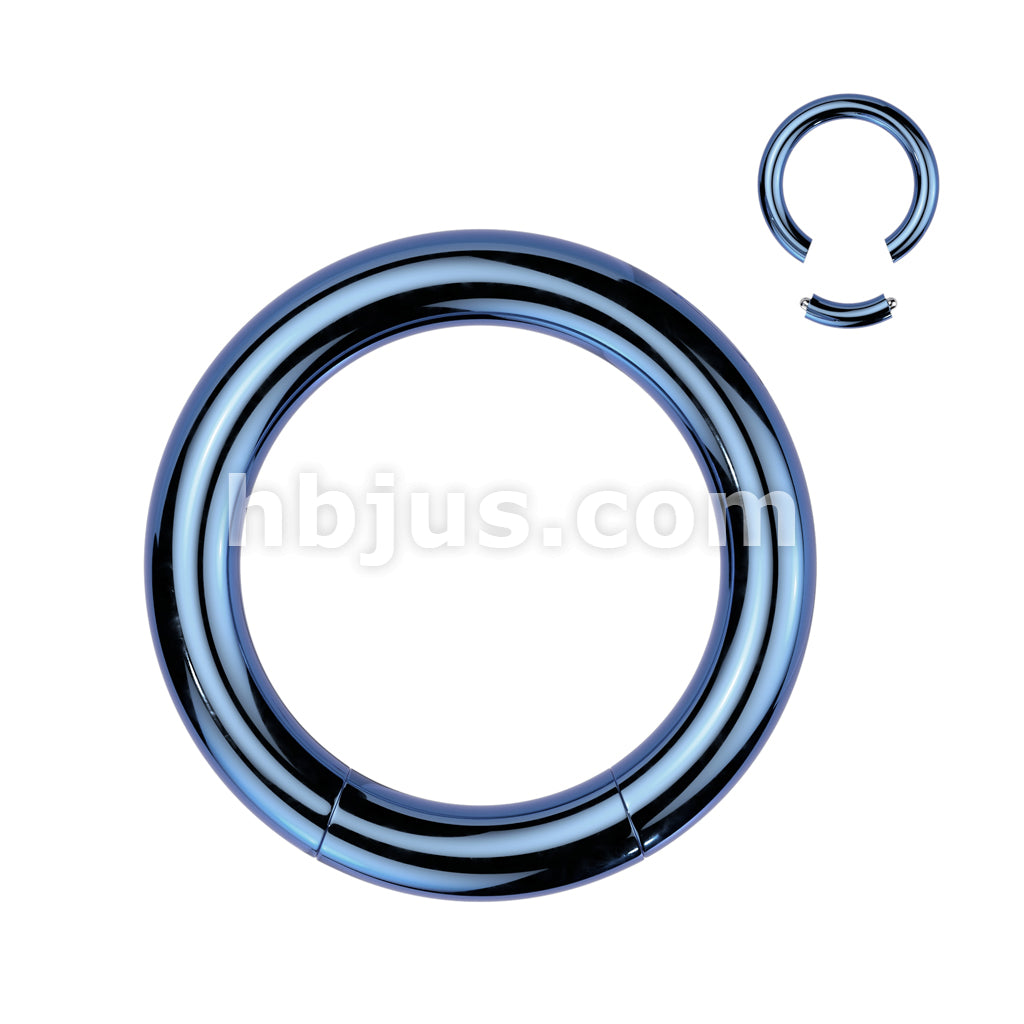 316L Surgical Steel Seamless Segment RingsTitanium Ion Plated Over 316L... - Image 3