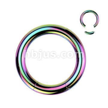 316L Surgical Steel Seamless Segment RingsTitanium Ion Plated Over 316L... - Image 7