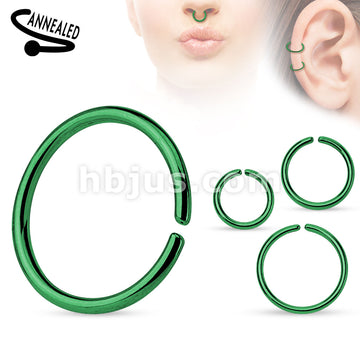 Titanium Anodized over 316L Surgical Steel Annealed and Rounded Ends... - Image 4