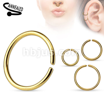Titanium Anodized over 316L Surgical Steel Annealed and Rounded Ends... - Image 5