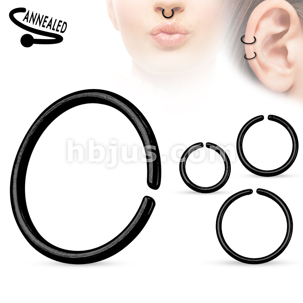 Titanium Anodized over 316L Surgical Steel Annealed and Rounded Ends... - Image 6