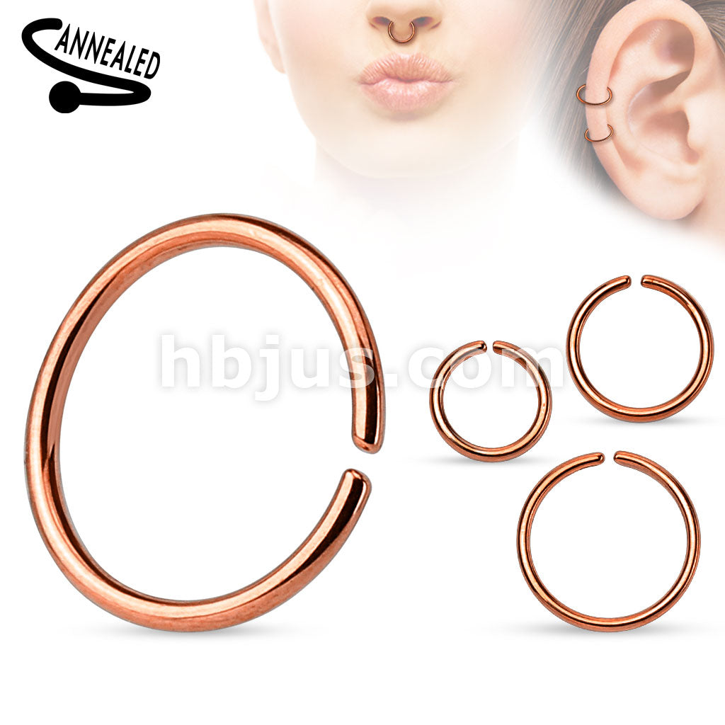 Titanium Anodized over 316L Surgical Steel Annealed and Rounded Ends... - Image 7