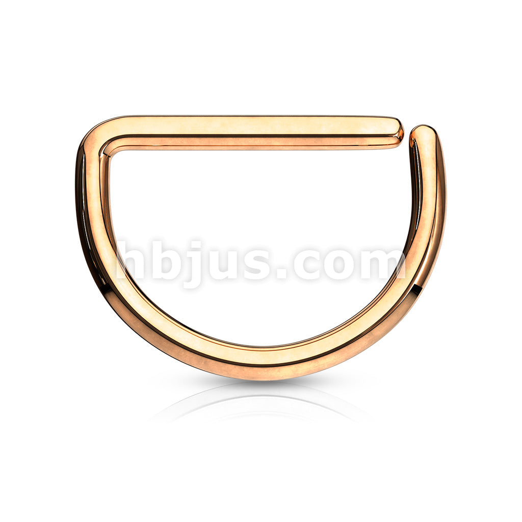 D Shape Titanium Anodized over Annealed 316L Surgical Steel Cut Rings - Image 7