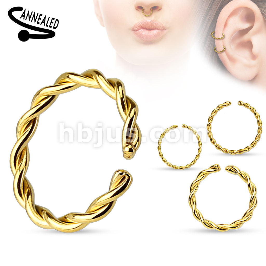 316L Surgical Steel IP Over Braided Surgical Steel Annealed and Rounded... - Image 2