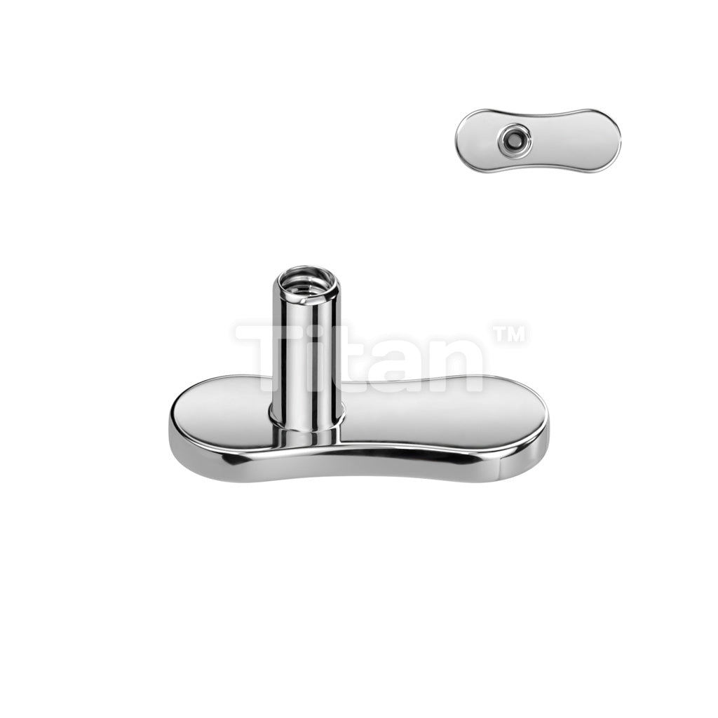 ASTM F136 Titanium Implant Grade Titanium Internally Threaded No Hole... - Image 2