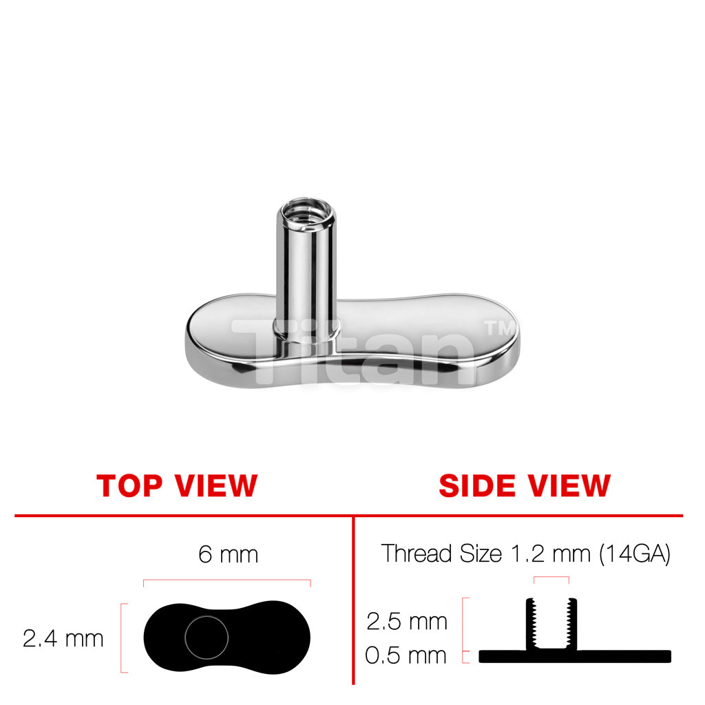 ASTM F136 Titanium Implant Grade Titanium Internally Threaded No Hole... - Image 4