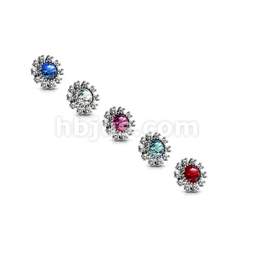 316L Surgical Steel CZ Surround Double Tiered Round CZ Centered... - Image 9