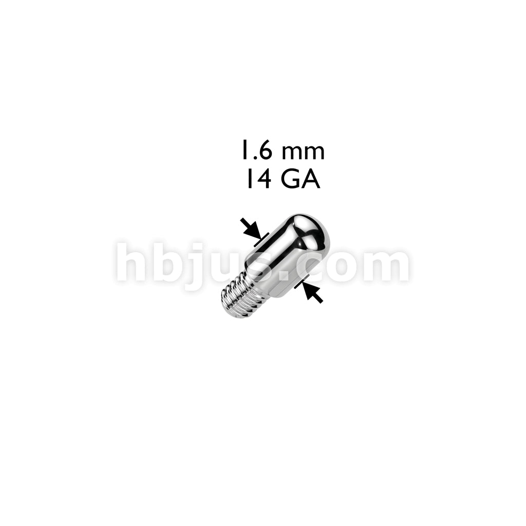 2mm Micro Dermal Healing Post 316L Surgical Steel - Image 3