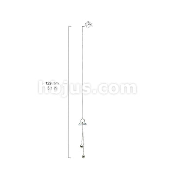 Pair of 925 Sterling Silver Free Falling Threader Earrings With Double... - Image 4