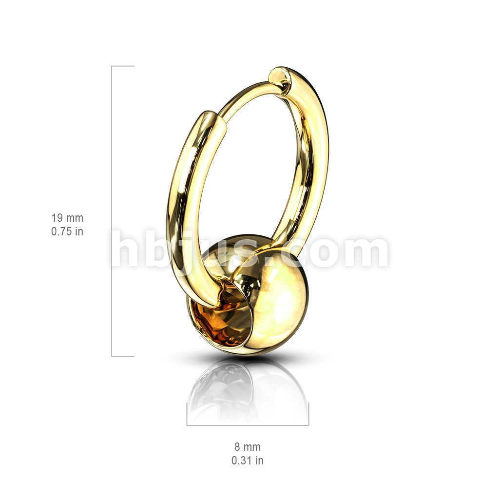 316L Surgical Steel Pair of Captive Ball 316L Stainless Steel Hinge... - Image 9
