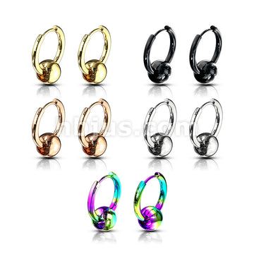 316L Surgical Steel Pair of Captive Ball 316L Stainless Steel Hinge... - Image 8
