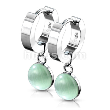 316L Surgical Steel Pair of 316L Stainless Steel Hinged Hoop Earrings... - Image 5