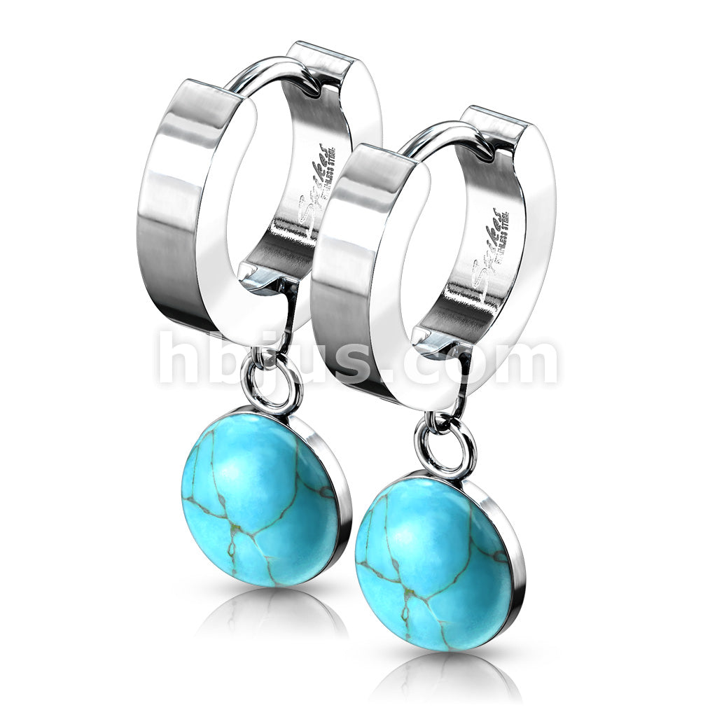 316L Surgical Steel Pair of 316L Stainless Steel Hinged Hoop Earrings... - Image 7
