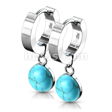 316L Surgical Steel Pair of 316L Stainless Steel Hinged Hoop Earrings... - Image 7