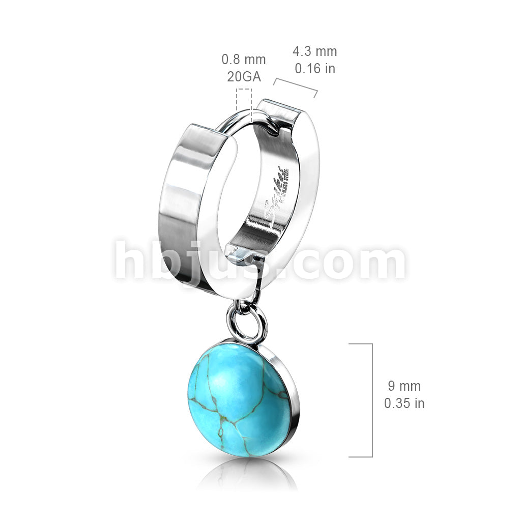 316L Surgical Steel Pair of 316L Stainless Steel Hinged Hoop Earrings... - Image 8