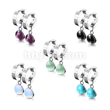 316L Surgical Steel Pair of 316L Stainless Steel Hinged Hoop Earrings... - Image 9