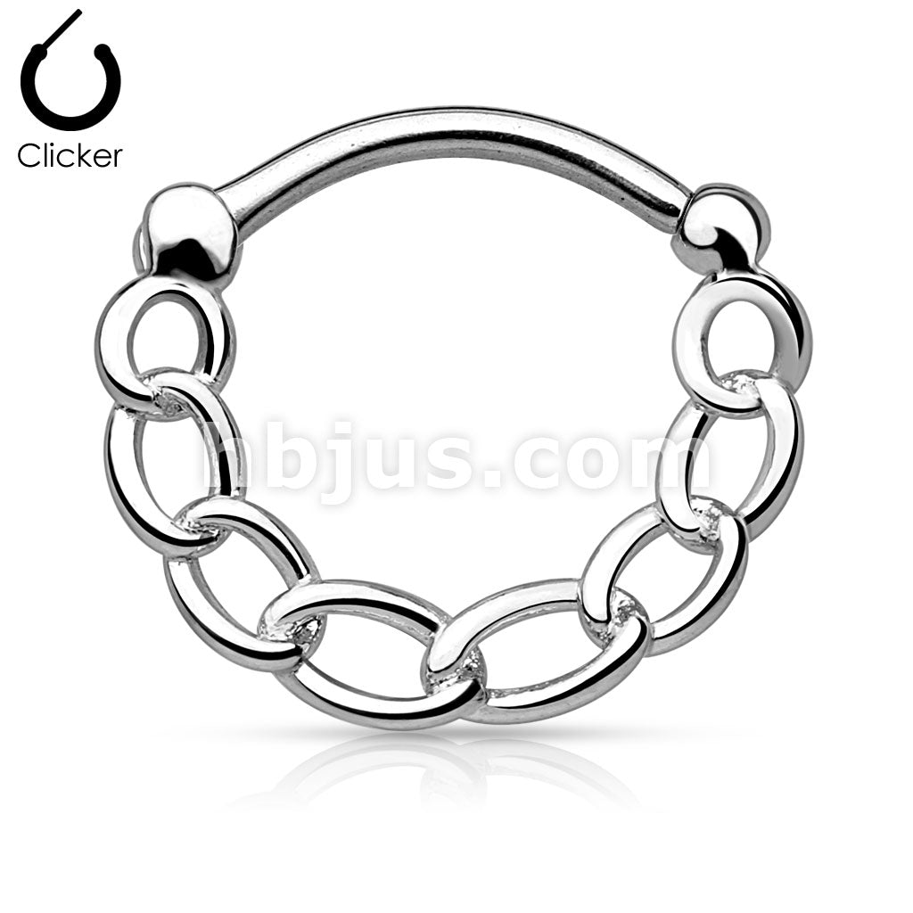 316L Surgical Steel 316L Surgical Steel Round Septum Clicker with... - Image 4