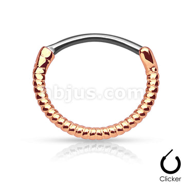 316L Surgical Steel Twisted Roped Line 316L Surgical Steel Round Septum... - Image 3