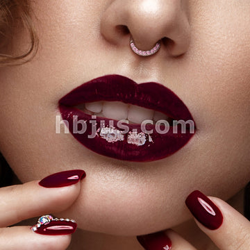 Brass Half Circle Lined CZ Set  Bendable Hoop Rings for Septum, Ear... - Image 11