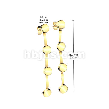 316L Surgical Steel Pair of 316L Stainless Steel Stud Flat Round... - Image 4