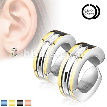 316L Surgical Steel Edge Strip Color IP Pair of 316L Surgical Stainless...