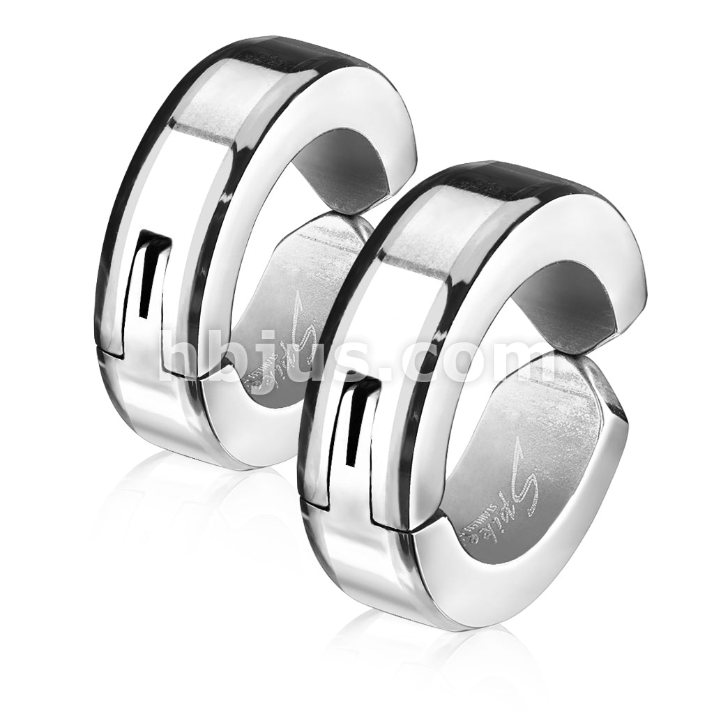 Beveled Edge Strip Color IP Pair of 316L Surgical Stainless Steel... - Image 6
