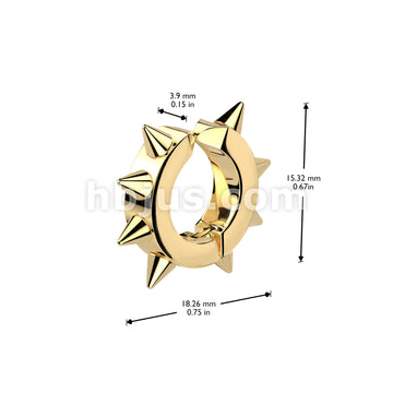 316L Surgical Steel Oval Hoop Pair of 316L Surgical Stainless Steel IP... - Image 6