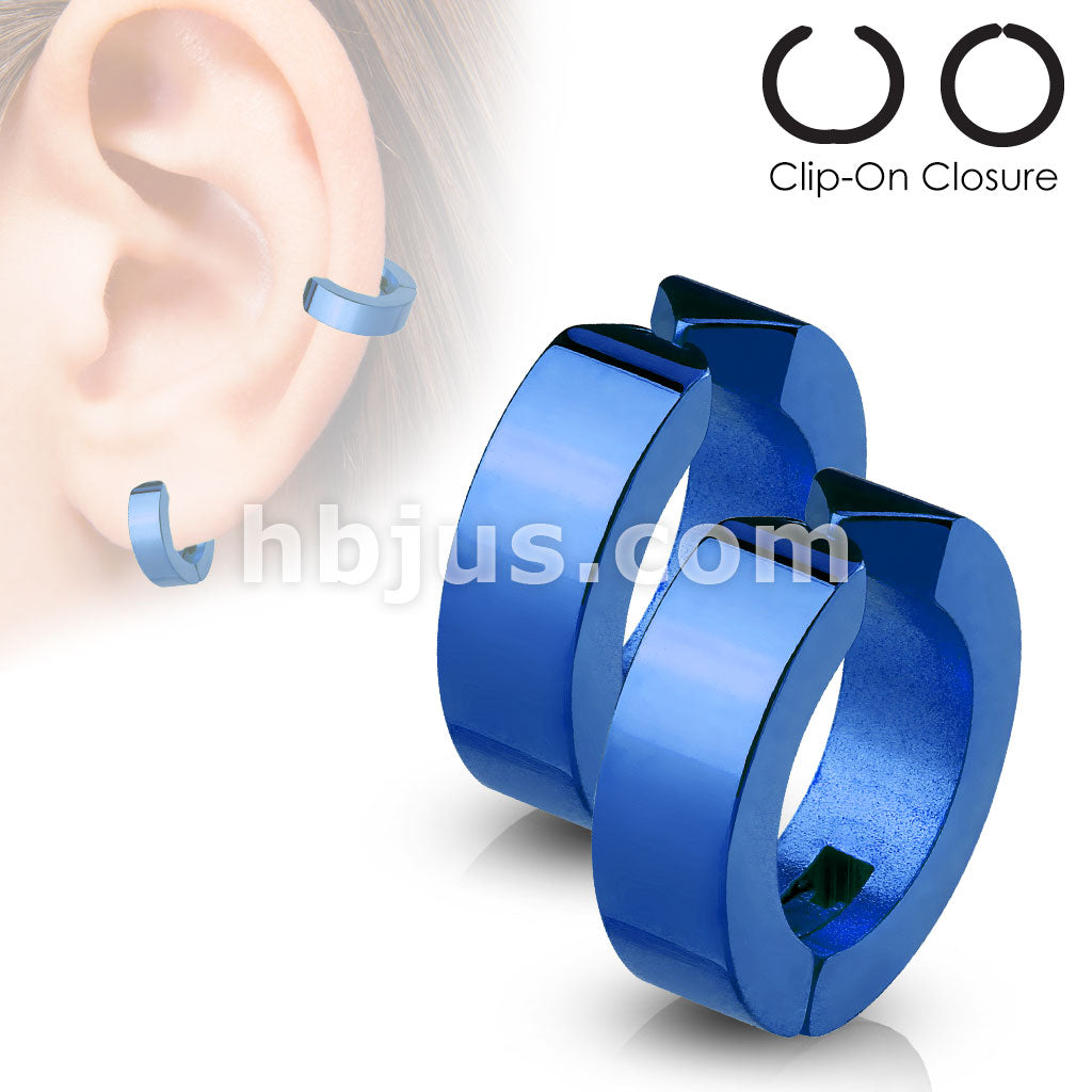 316L Surgical Steel Color IP Hoops Pair of 316L Surgical Stainless... - Image 2
