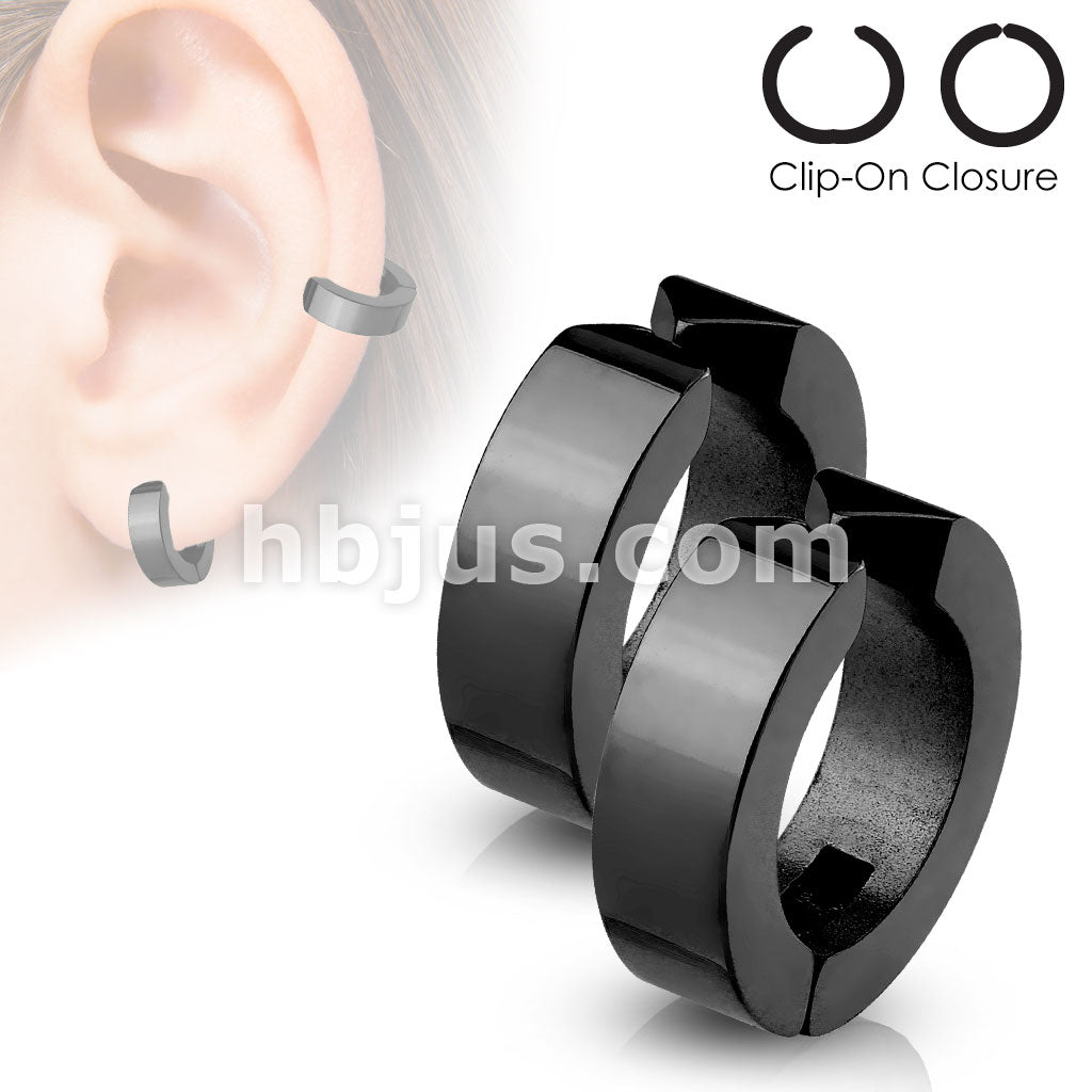 316L Surgical Steel Color IP Hoops Pair of 316L Surgical Stainless... - Image 4