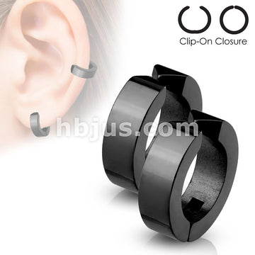 316L Surgical Steel Color IP Hoops Pair of 316L Surgical Stainless... - Image 4