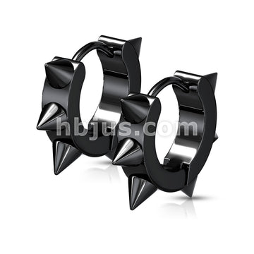 316L Surgical Steel Pair of 316L Surgical Stainless Steel IP Hoop... - Image 4