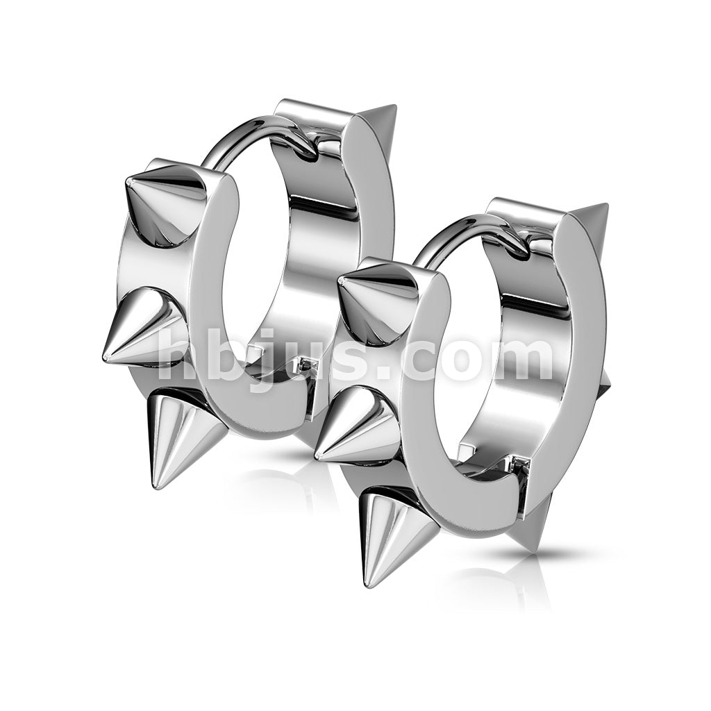316L Surgical Steel Pair of 316L Surgical Stainless Steel IP Hoop... - Image 5
