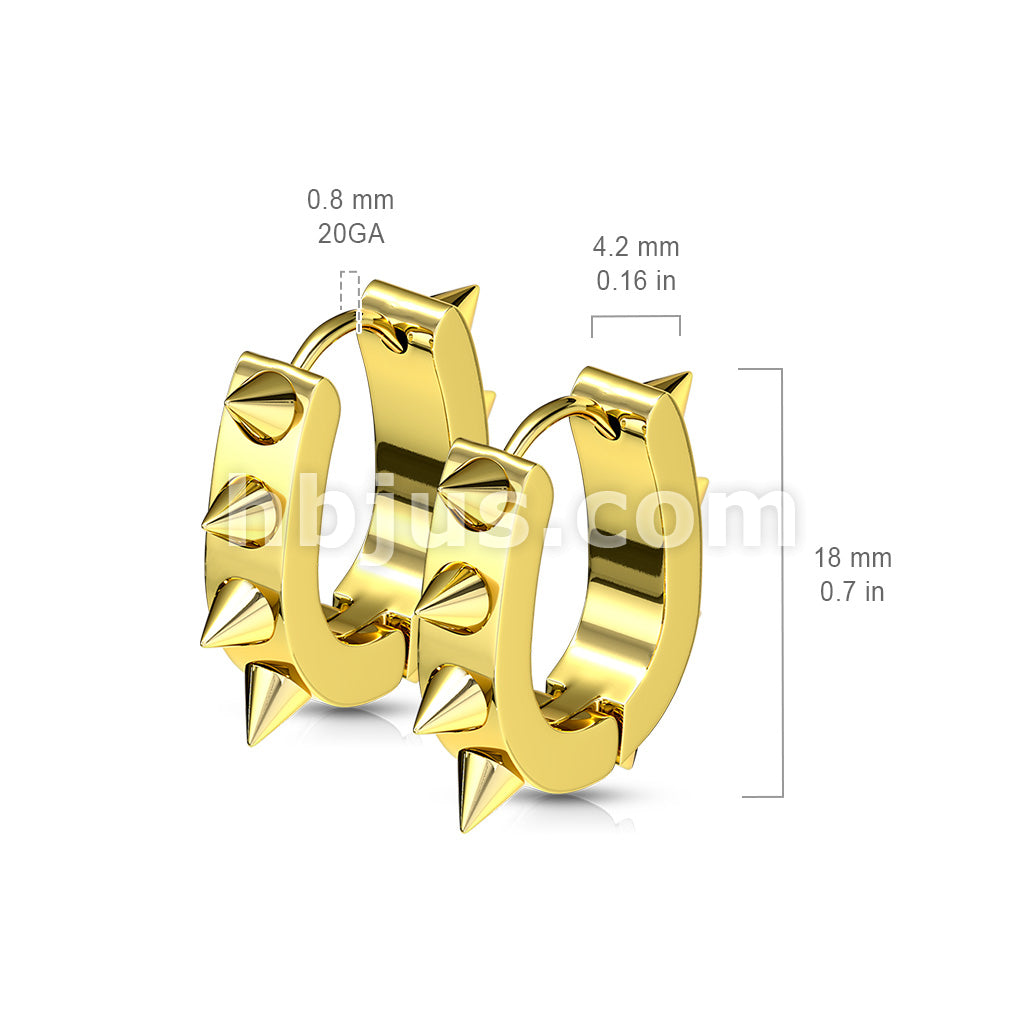 316L Surgical Steel Pair of 316L Surgical Stainless Steel IP U Shaped... - Image 6